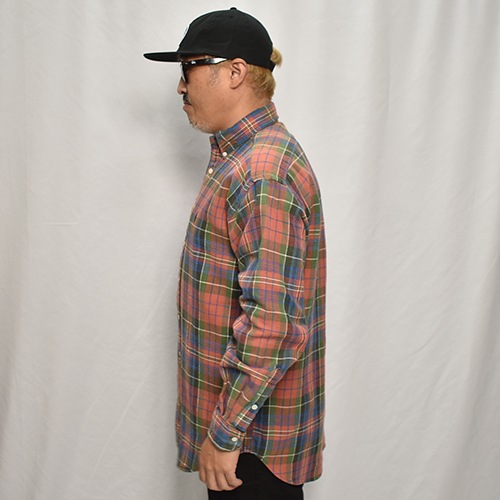 ��Polo Ralph Lauren/Cotton Flannel L/S Shirt�ʥ��ե������ �ͥ륷��ġ˥���󥸡ߥ��꡼��ߥͥ��ӡ�/������S [y-0528]