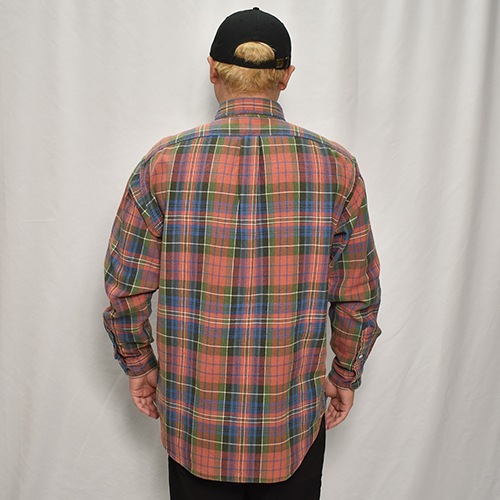 ��Polo Ralph Lauren/Cotton Flannel L/S Shirt�ʥ��ե������ �ͥ륷��ġ˥���󥸡ߥ��꡼��ߥͥ��ӡ�/������S [y-0528]