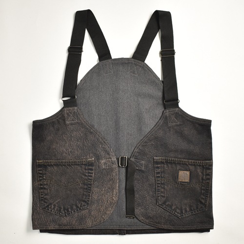 ��Customized Carhartt Chemical Black Over Dyed Hunting Vest�ʥ����ϡ��ȡߥ��� �ϥ�ƥ��󥰥٥��ȡ˥֥�å� [y-0824]
