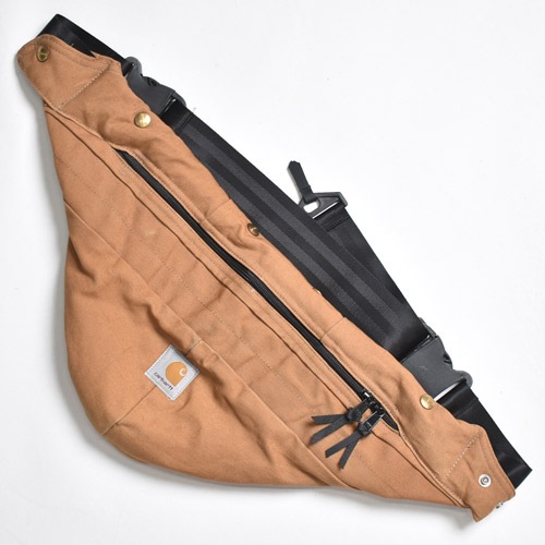 ��Customized Carhartt Duck Hood Fanny Pack�ʥ����ϡ��� �ե��ˡ��ѥå��˥����ϡ��ȥ֥饦�� [y-1509K]