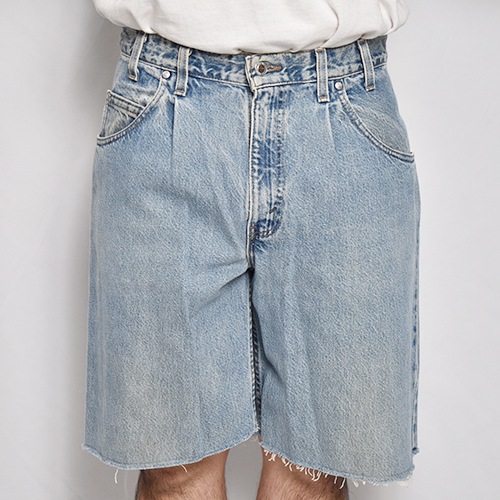 ��Levi's Silver Tab/Customized Cut Off Denim Shorts�ʥ꡼�Х�������С����� �ǥ˥ॷ�硼�ġ˥���ǥ���/������W33 [z-9141]