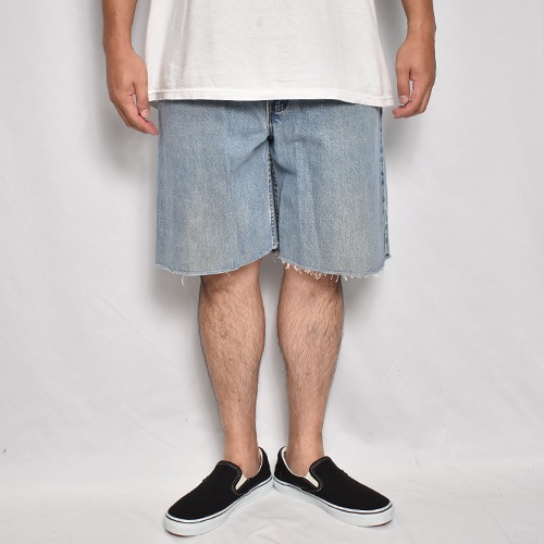 ��Levi's Silver Tab/Customized Cut Off Denim Shorts�ʥ꡼�Х�������С����� �ǥ˥ॷ�硼�ġ˥���ǥ���/������W33 [z-9141]