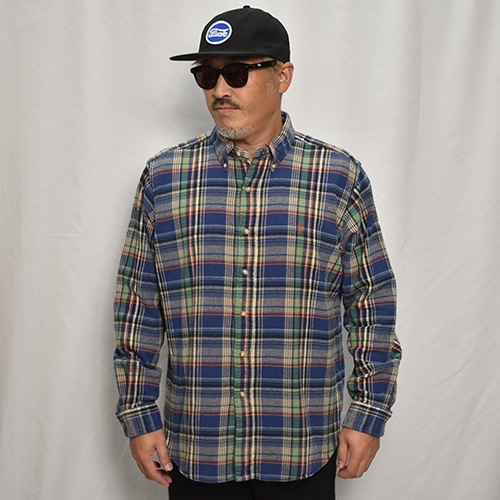 Polo Ralph Lauren/Cotton Flannel L/S Shirtʥե ͥ륷ġ˥֥롼ߥ꡼ߥ١/XL [y-0529]