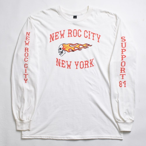Hells Angels/New Roc City Support L/S T-Shirt�ʥإ륺���󥸥��륹 T����ġ˥ۥ磻�ȡߥ�å� [a-8442]