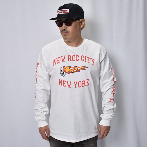 Hells Angels/New Roc City Support L/S T-Shirt�ʥإ륺���󥸥��륹 T����ġ˥ۥ磻�ȡߥ�å� [a-8442]
