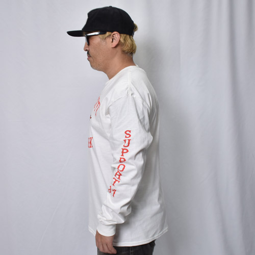 Hells Angels/New Roc City Support L/S T-Shirt�ʥإ륺���󥸥��륹 T����ġ˥ۥ磻�ȡߥ�å� [a-8442]