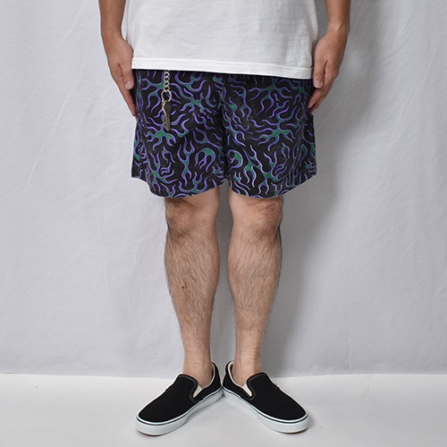 Multi Bandana Flames Easy Short Pants�ʥޥ���ե졼�ॹ�����������硼�ġ˥֥�å��ߥѡ��ץ�/���꡼�� [a-8605]