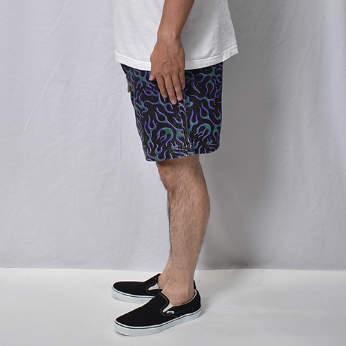 Multi Bandana Flames Easy Short Pants�ʥޥ���ե졼�ॹ�����������硼�ġ˥֥�å��ߥѡ��ץ�/���꡼�� [a-8605]