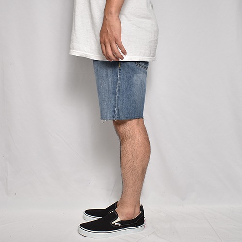 ��Levi's Silver Tab/Customized Cut Off Denim Shorts�ʥ꡼�Х�������С����� �ǥ˥ॷ�硼�ġ˥���ǥ���/������W33 [z-9142]
