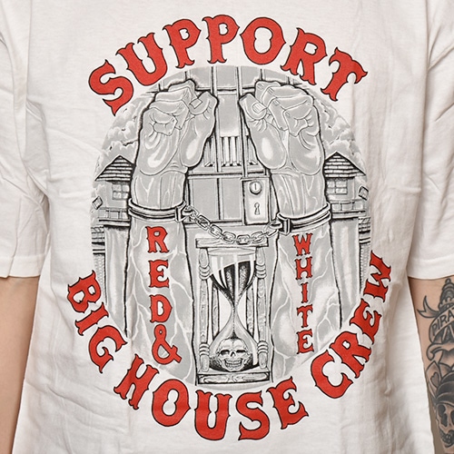 Hells Angels San Jose/Big House Crew S/S T-Shirt（ヘルズエンジェルス Tシャツ）ホワイト  [a-3772]-US ONLINE SHOP