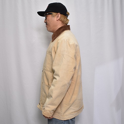 ��Walls/70-80's Vintage Blanket Lined Duck Chore Coat�ʥ������륺 �֥�󥱥åȥ饤�ʡ����祢�����ȡ˥֥饦��/������44���� [y-0946]
