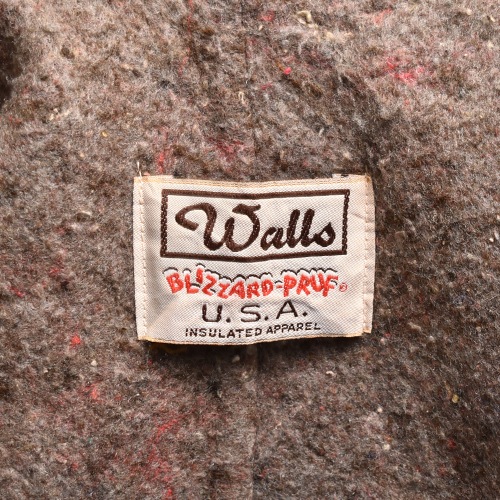 ��Walls/70-80's Vintage Blanket Lined Duck Chore Coat�ʥ������륺 �֥�󥱥åȥ饤�ʡ����祢�����ȡ˥֥饦��/������44���� [y-0946]