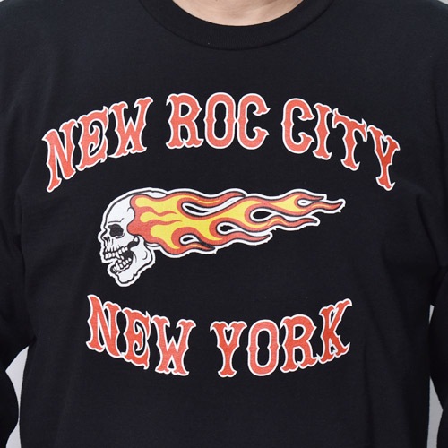 Hells Angels/New Roc City Support L/S T-Shirt�ʥإ륺���󥸥��륹 T����ġ˥֥�å��ߥ�å� [a-8443]