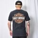 ��Vintage/Old Harley Davidson Dealer & Rally T-Shirt(�ϡ��졼���ӥåɥ��� T�����)�֥�å�/������M [y-1406]