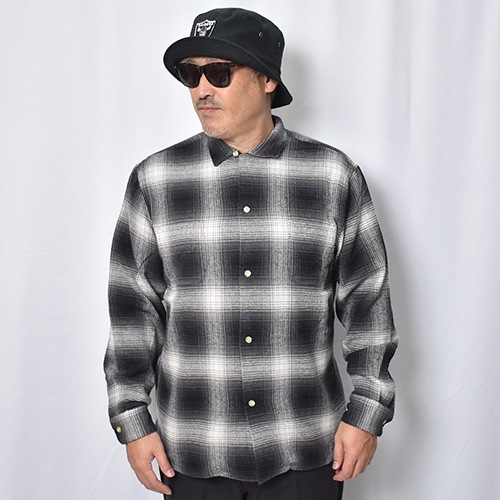 Towncraft/Ombre Checked  Flannel L/S Shirt�ʥ����󥯥�ե� �����å�����ġ˥ۥ磻�ȡߥ֥�å� [a-8702]