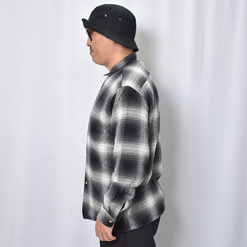 Towncraft/Ombre Checked  Flannel L/S Shirt�ʥ����󥯥�ե� �����å�����ġ˥ۥ磻�ȡߥ֥�å� [a-8702]