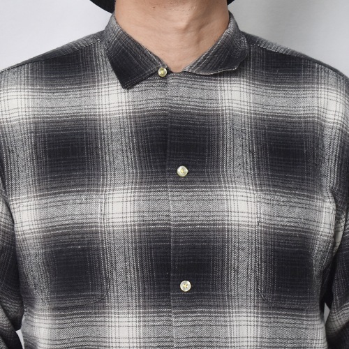 Towncraft/Ombre Checked  Flannel L/S Shirt�ʥ����󥯥�ե� �����å�����ġ˥ۥ磻�ȡߥ֥�å� [a-8702]