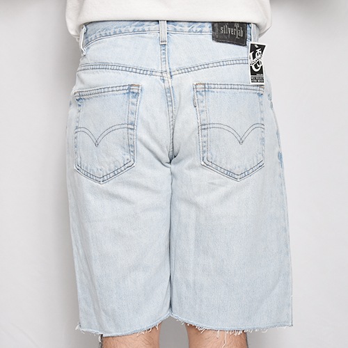��Levi's Silver Tab/Customized Cut Off Denim Shorts�ʥ꡼�Х�������С����� �ǥ˥ॷ�硼�ġ˥���ǥ���/������W34 [z-9143]