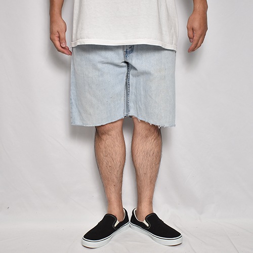 ��Levi's Silver Tab/Customized Cut Off Denim Shorts�ʥ꡼�Х�������С����� �ǥ˥ॷ�硼�ġ˥���ǥ���/������W34 [z-9143]