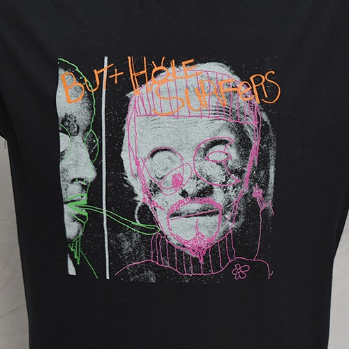 Butthole Surfers/Psychic Powerless Official S/S T-Shirt�ʥХåȥۡ��롦�����ե����� ���ե������T����ġ˥֥�å� [a-7940]
