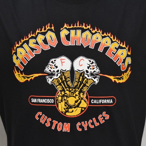 Frisco Choppers/Skull Motor S/S T-Shirt（フリスコチョッパー
