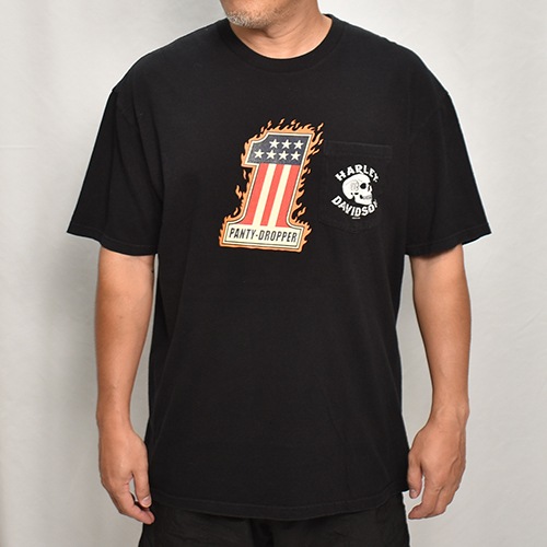 Panty DropperUS/Custom Printed Biker S/S T-Shirt/No.1(ѥƥɥåѡߥ T)֥å/XL [y-0418]