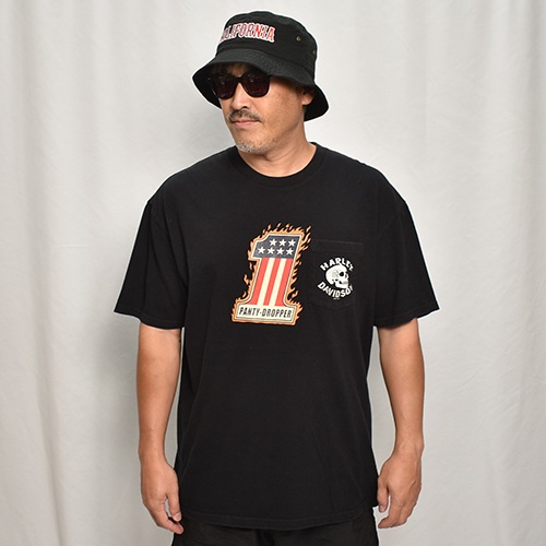 Panty DropperUS/Custom Printed Biker S/S T-Shirt/No.1(ѥƥɥåѡߥ T)֥å/XL [y-0418]