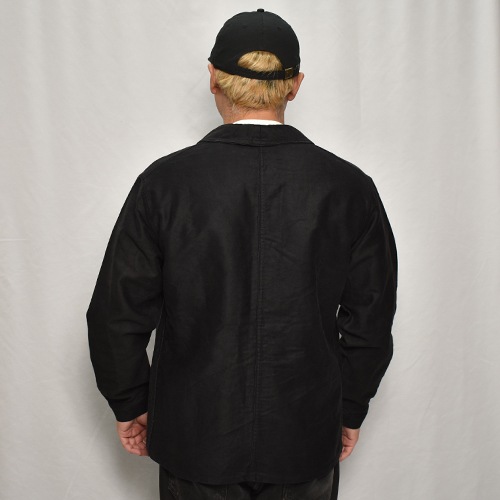 50's-60's Vintage French Black Moleskin Work Jacket(フレンチ