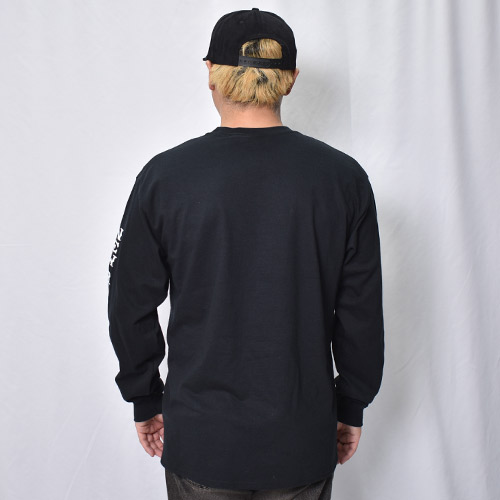 Hells Angels/New Roc City Support L/S T-Shirt�ʥإ륺���󥸥��륹 T����ġ˥֥�å��ߥۥ磻�� [a-8444]