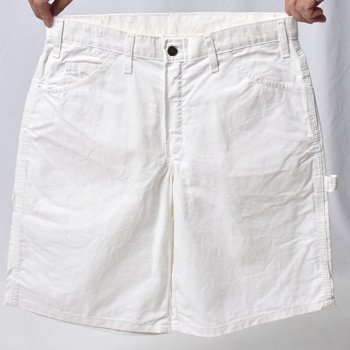 ��Dickies/White Drill Painter Shorts�ʥǥ��å����� �ڥ��󥿡����硼�ġ˥ۥ磻��/������W32 [y-1244]
