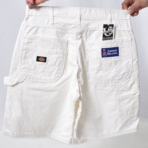 ��Dickies/White Drill Painter Shorts�ʥǥ��å����� �ڥ��󥿡����硼�ġ˥ۥ磻��/������W32 [y-1244]