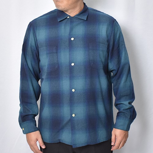 Towncraft/Ombre Checked  Flannel L/S Shirt�ʥ����󥯥�ե� �����å�����ġ˥֥롼�ߥͥ��ӡ� [a-8703]
