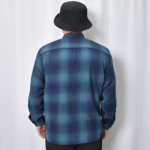 Towncraft/Ombre Checked  Flannel L/S Shirt�ʥ����󥯥�ե� �����å�����ġ˥֥롼�ߥͥ��ӡ� [a-8703]