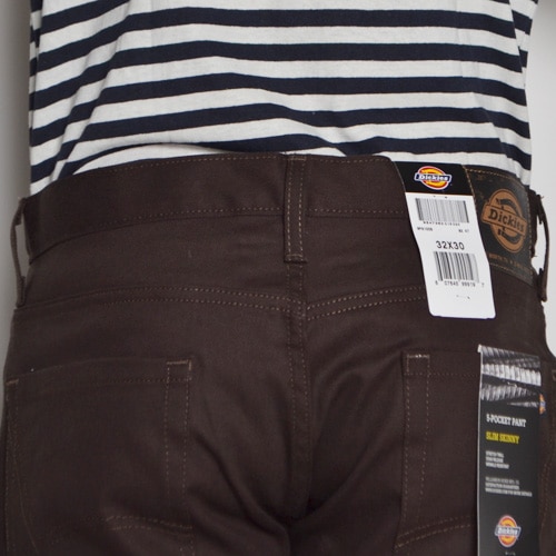 Dickies/810 Slim Skinny 5Pocket Pants�ʥǥ��å����� 810�����ˡ��ѥ�ġ˥֥饦�� [n-8612]