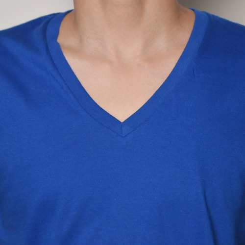 Ralph Lauren/Classic Cotton V-neck T-shirt�ʥ��ե������ V�ͥå�T����ġ˥������֥롼 [n-9160]