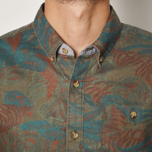 Vans/Calneva B.D. L/S Shirt�ʥХ� �ܥ�������󥷥�ġ˥��꡼�֡ߥ���󥸡ߥ��꡼�� [n-9354]