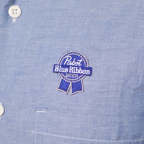 Pabst Blue RibbonUS/Official Patched Chambray Shirtʥѥ֥ȡߥ ֥졼ġ [a-0235]