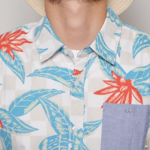 Vans/Maxon Aloha ShirtʥХ ϥ)ۥ磻ȡߥ졼ߥ֥롼 [a-0292]