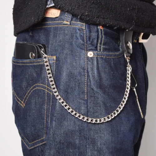 415 Clothing/Leather Trucker Chain Wallet/Medium（415クロージング