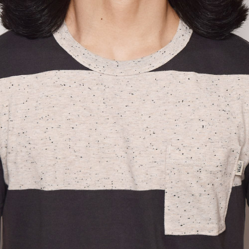 Vans/Beecher Pocket Border T-shirtʥХ ܡTġ˥㥳ߥʥ [a-0877]