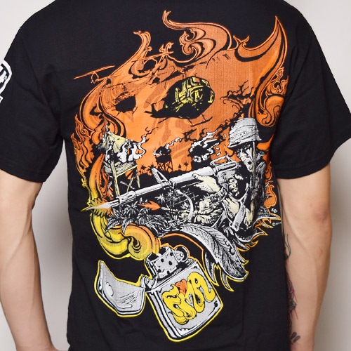 FMA/Printed Pocket T-Shirt�ʥ��ե��२�� �ݥ��å�T����ġ˥֥�å��ߥ���� [a-0970]