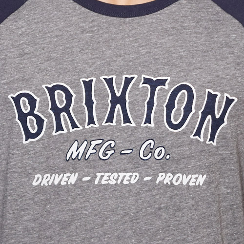 Brixton/Harold 3/4 Sleeve Ragran T-Shirtʥ֥ꥯȥ 饰Tġ˥إ졼ߥͥӡ [a-1193]