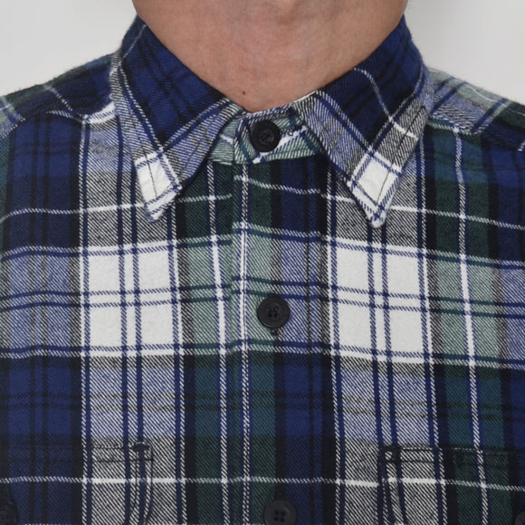 Big Bill/Brawny Flannel Shirt�ʥӥå��ӥ� �ե��ͥ륷��ġ˥ۥ磻�ȡߥ֥롼�ߥ��꡼�� [n-3322]