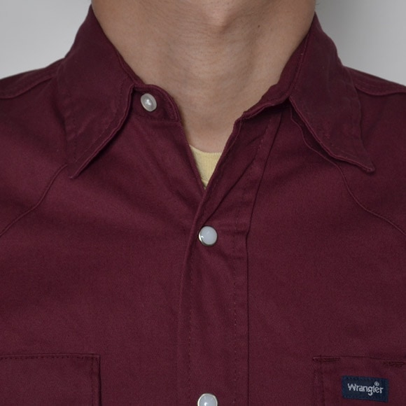 Wrangler/Skinny Fit Cotton Twill Western Shirt�ʥ�󥰥顼 ���������󥷥�ġ˥С�����ǥ��� [n-7927]