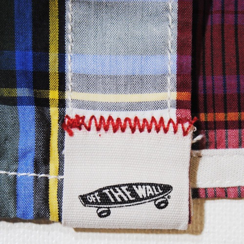 Vans/Farer S/S Shirt�ʥХ� �����å�����ġ˥�åɡߥ֥롼 [n-5538]