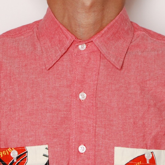Unfinish/Chambray Shirtsʥե˥å ֥졼ġ˥å [n-7188]