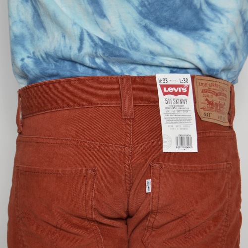 Levi's��US/511 Corduroy Skinny Shorts(�꡼�Х����ߥ��� 511 �����ǥ���������ˡ����硼��) ��åɥ֥饦�� [n-8248]
