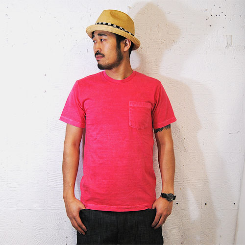 American Apparel��US/Pigment Dye Pocket T-Shirt�ʥ���ꥫ�󥢥ѥ�� T����ġ˥�å� [n-3877]