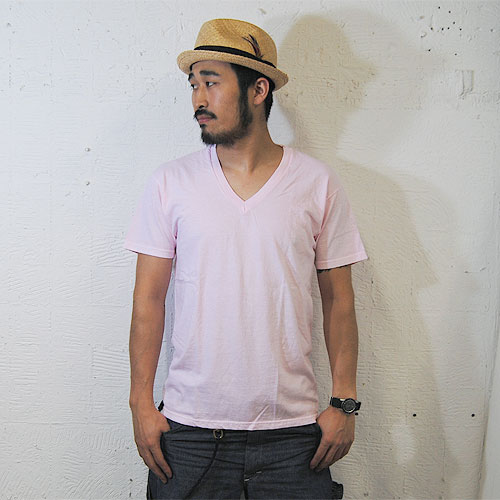 HanesUS/Over Dyed V-neck T-shirtʥإ СVͥåTġ˥ԥ [n-3935]