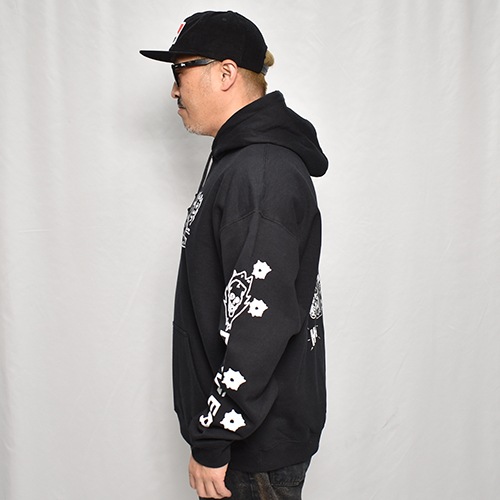 HWY��US/Tattoo Flash Pullover Hoodie�ʥ��������֥�塼�磻�ߥ��� �������åȥѡ������˥֥�å� [a-7377]